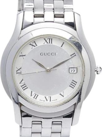 Gucci Pre-owned Watches, male, Gray, Size: ONE SIZE Pre-owned G-Class Stainless Steel Watch