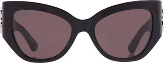 Balenciaga Grey Butterfly Ladies Sunglasses BB0322S 007 55