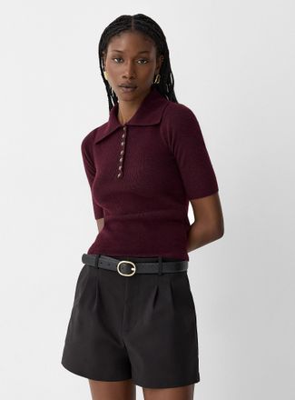 Icone Womens Stretch pleated dress short