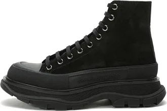 Alexander McQueen Tread Slick Boot Triple Black 627206WHBGU1081