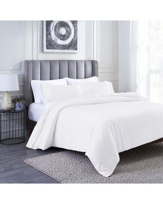 Superior Modal From Beechwood 400 Thread Count Lightweight Cooling Solid Duvet Cover Set