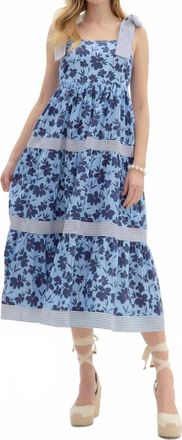 Entro Andie Midi Dress In Blue