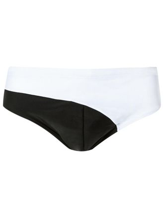 Amir Slama bicolor trunks - Bianco