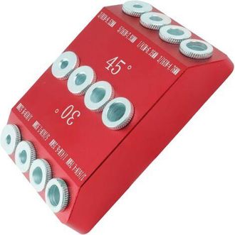 OEM Gu&iacute;a De Perforaci&oacute;n Angular De Aleaci&oacute;n De Aluminio, Plantilla De Perforaci&oacute;n Angular De 30&deg; A 45&deg; Y 90&deg; Para Trabajos De Carpinter&iacute;a Y Barandillas De