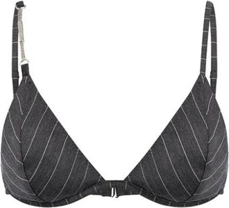 Dondup Ondergoed, Dames, Grijs, S, Wol, Pinstripe Triangle Bra
