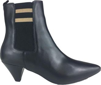 Toral Shoes Dames Leren Enkellaarzen - Dames - Enkellaarsjes - Zwart - 36 EU - Schoenen