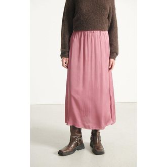 American Vintage Midirok in soepel vallend satijn, BOVALOW