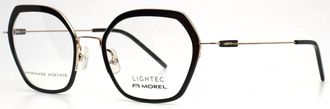 MOREL Womens 30182L Square Eyeglasses In Black Gold