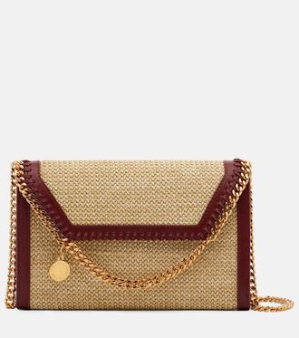 Stella McCartney Portafoglio Falabella effetto rafia