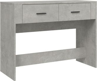 vidaXL Vidaxl - Mesa Consola De Madera Contrachapada Gris Hormig&oacute;n 100x39x75 Cm