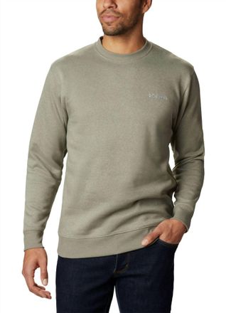 Columbia Hart Mountain Ii Crew Top In Stone Green Heather