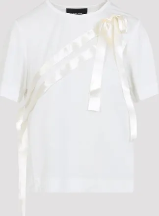 Simone Rocha Bow Sjerp gemakkelijk T-shirt