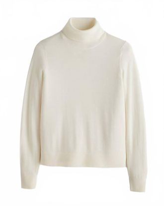 Pendleton Womens Merino Turtleneck Top In Ivory
