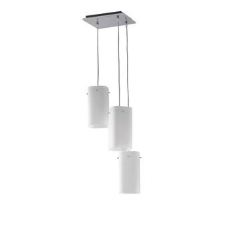 Netlighting SQUARE 3 Light Cluster Pendant Ceiling Light White 25x25x23cm | Size: 25 x 25 x 23 cm