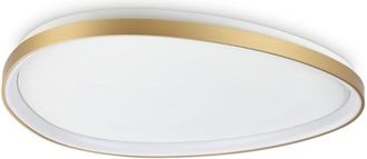 Ideal Lux Ideal Lux - Gemini 81cm led Integrated led Semi Flush Ceiling Light Brass 2700K