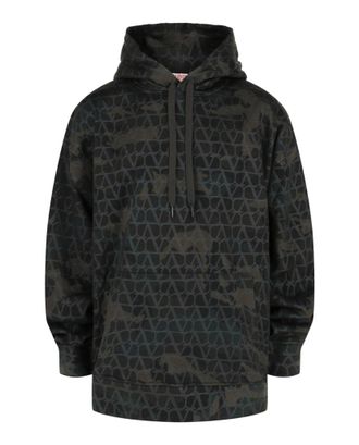 Valentino Toile Iconographe Camouflage Print Hoodie