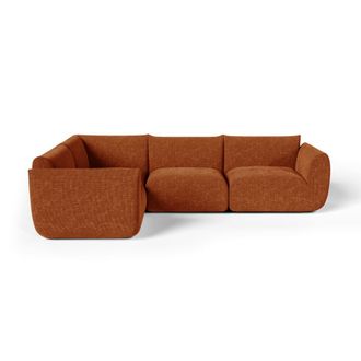Sia Home Sof&aacute; esquinero izquierdo modular de terciopelo chenilla