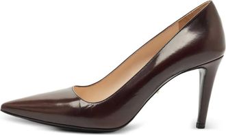 Prada Pumps a punta in pelle - Marrone
