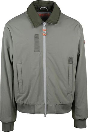 Dekker Quilted Sage Green Jacket With Zip Closure