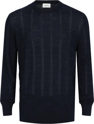 Bally Vertical-Pattern Cashmere Sweater