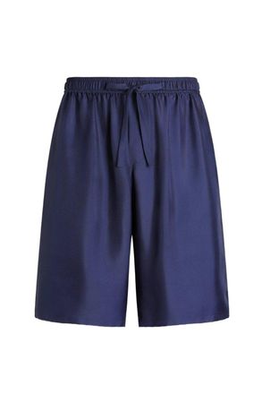 Dolce & Gabbana CREST SILK SHORTS Size: 50, colour: NAVY