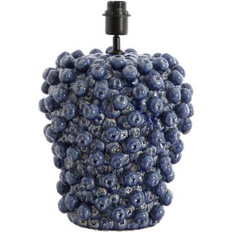 Light & Living Light & Living - L&aacute;mpara De Mesa - Berries - Azul - Cer&aacute;mica - &Oslash;