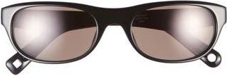 Jacquemus Sole Rectangular Sunglasses in Black/Silver/Grey at Nordstrom Rack