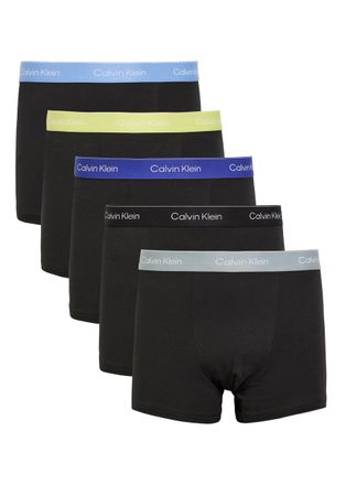 Calvin Klein Icon Stretch-cotton Trunks - set of Five - Black - L