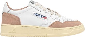 Autry Medalist Low Womens White/Rose Sneakers