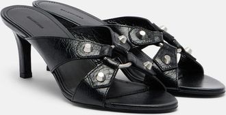 Balenciaga Cagole leather mules