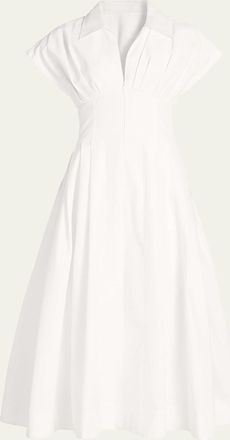 SIMKHAI Farlow Zip-Front Midi Dress