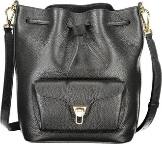 Coccinelle Black Leather Womens Handbag