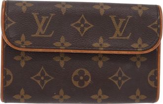 Louis Vuitton Florentine Waist Monogram Canvas Brown Canvas Handbag (Pre-Owned)