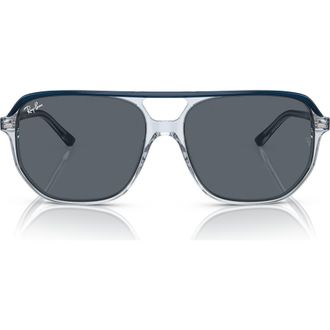 Ray-Ban Bill One 57mm Sunglasses in Blu On Transparent Blu/blue at Nordstrom