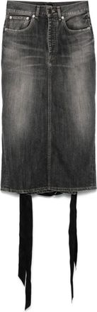 Balenciaga Grijze Rok- Ware Maat - Dames - Spijkerrokken - Grijs - XS - Denim - Rokken