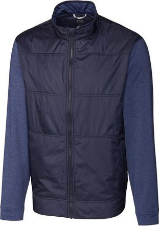 Cutter & Buck Stealth Hybrid Quilted Full Zip Jacket in Liberty Navy at Nordstrom, Size Xxx-Large