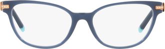 Tiffany & Co. 52mm Cat Eye Optical Glasses in Opal Blue at Nordstrom