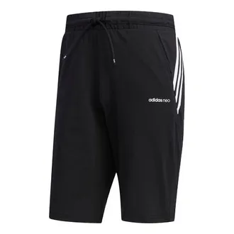 adidas neo Athleisure Casual Sports Shorts Black DZ8720
