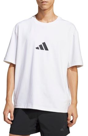 adidas Z.N.E. Loose Fit Graphic T-Shirt in White at Nordstrom, Size Xx-Large