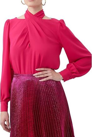 Trina Turk Kanai Top Womens Clothing Fairy Fuschia : SM, Polyester