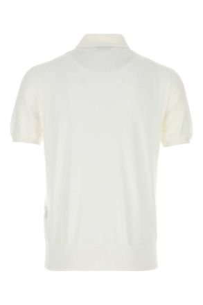 Tom Ford Mens White Cotton Polo Shirt T-shirts And Polos