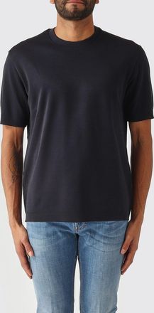 Herno T-shirt a maniche corte in cotone con scollo a girocollo