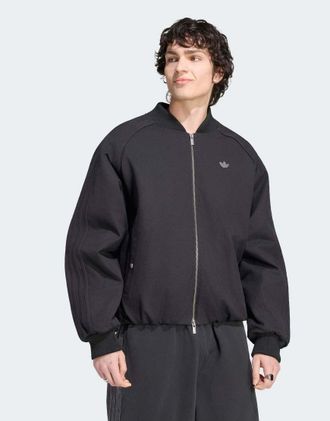 adidas Originals giacca in canvas SST TT nera-Nero