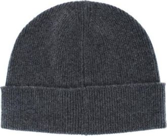 Trafalgar Store Camden Cashmere Solid Colored Micro Ribbed Beanie in Grey at Nordstrom