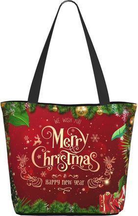 AOOEDM Merry Christmas And Happy New Year Ladies Shopping Bag 13x11x7in.The Perfect ValentineS Day Gift.It Is The Best ValentineS Day Gift For Mom, Daughter,