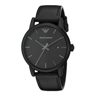 Emporio Armani Luigi Mens Black Watch AR1732 Leather (archived) - One Size
