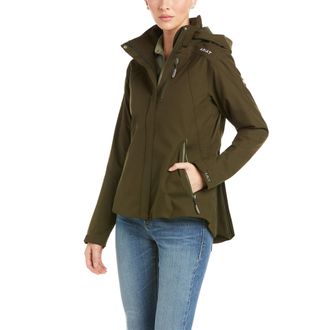 Ariat Womens Coastal Waterproof Jacket Long Sleeve in Relic, Size X-Small, by Ariat
