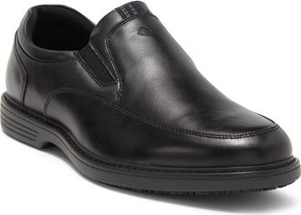 Nunn Bush Wade Work Slip Resistant Moc Toe Venetian Loafer - Wide Width Available in Black at Nordstrom Rack, Size 10.5