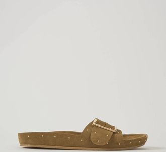 Maluo Womens Norah Slip On Sandals In Kona Suede W/studs