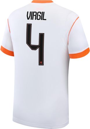 Nike Virgil van Dijk Netherlands National Team 2026 Stadium Away Nike Mens Dri-FIT Soccer Jersey in White | NN203949368-NED
